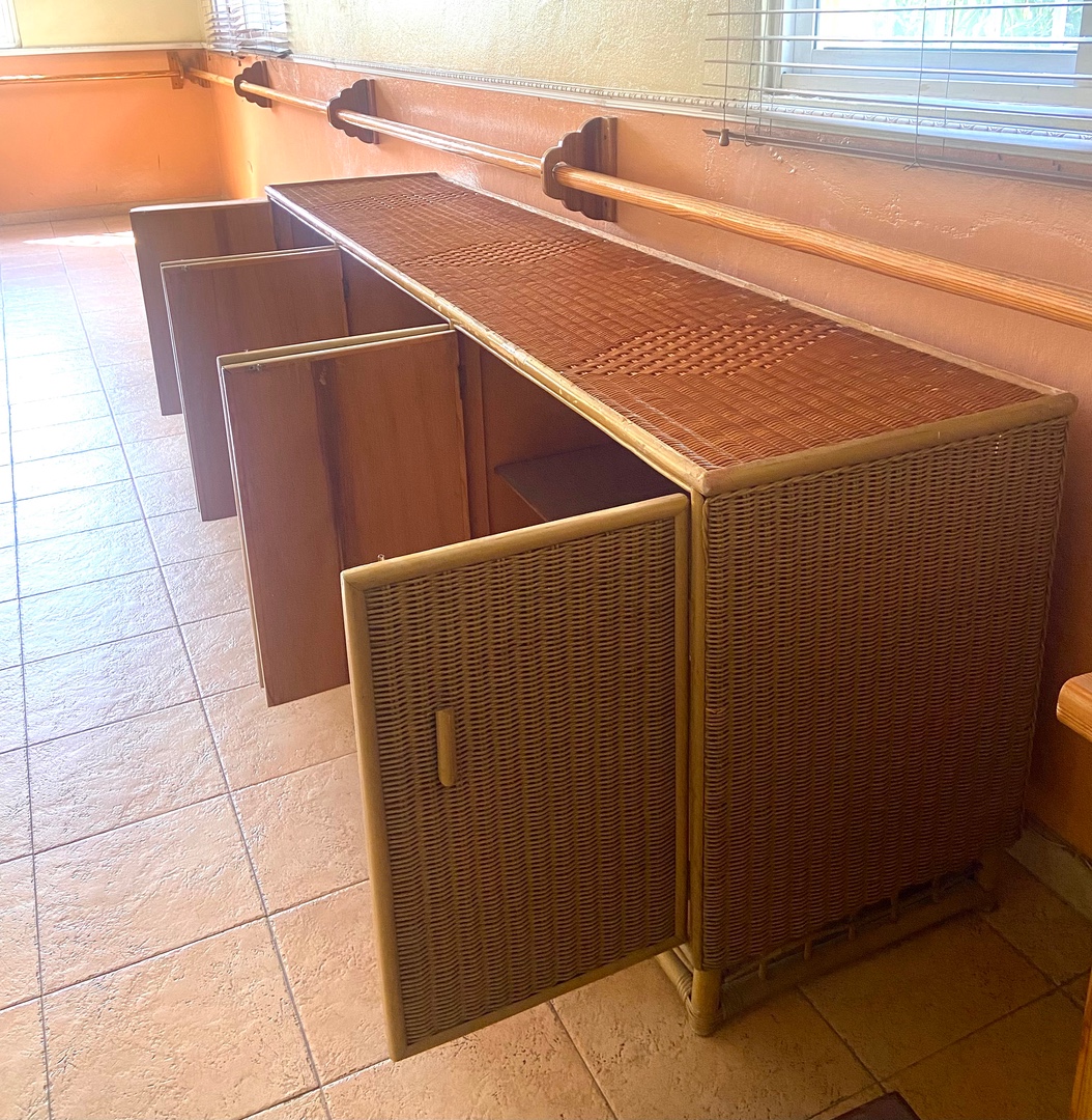 muebles y colchones - Mueble estante en mimbre 2