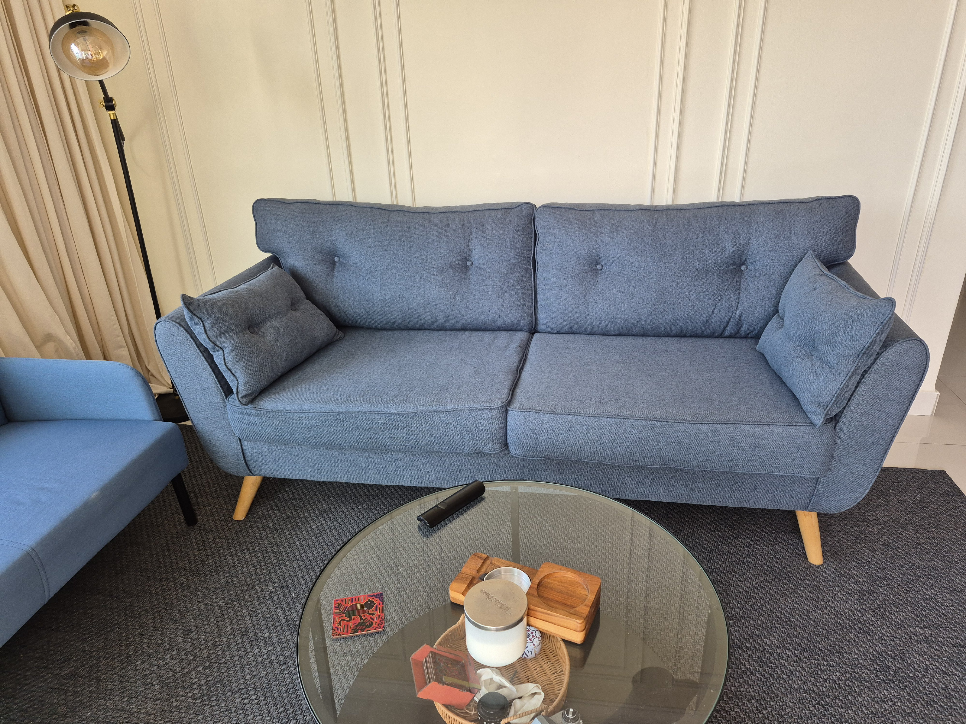 muebles y colchones - de oportunidad vendo sofa de 3 asientos  0