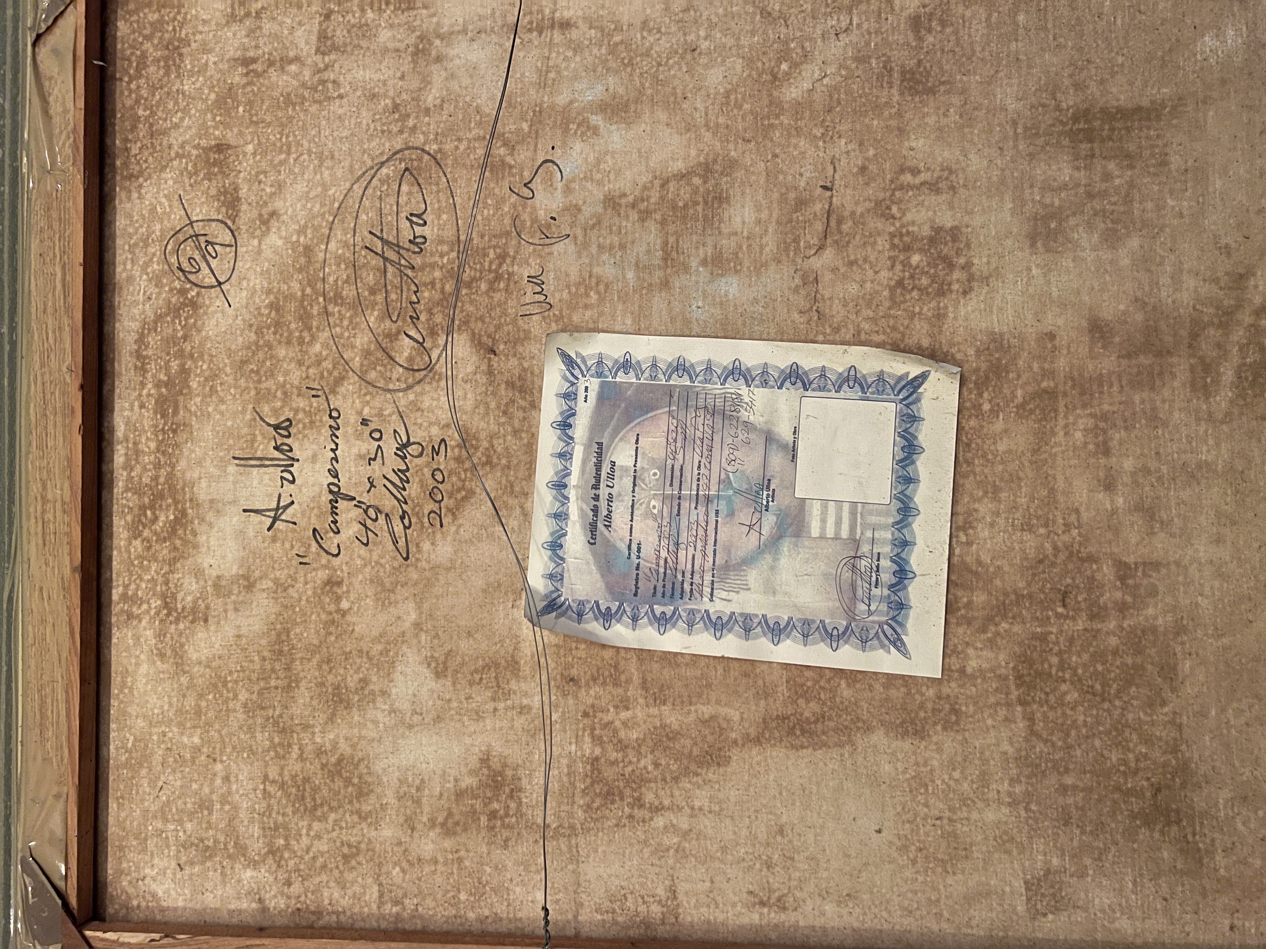 arte y antigüedades - Cuadro de Alberto ulloa ( con su certificado)🎨🖼️🖌️ 4
