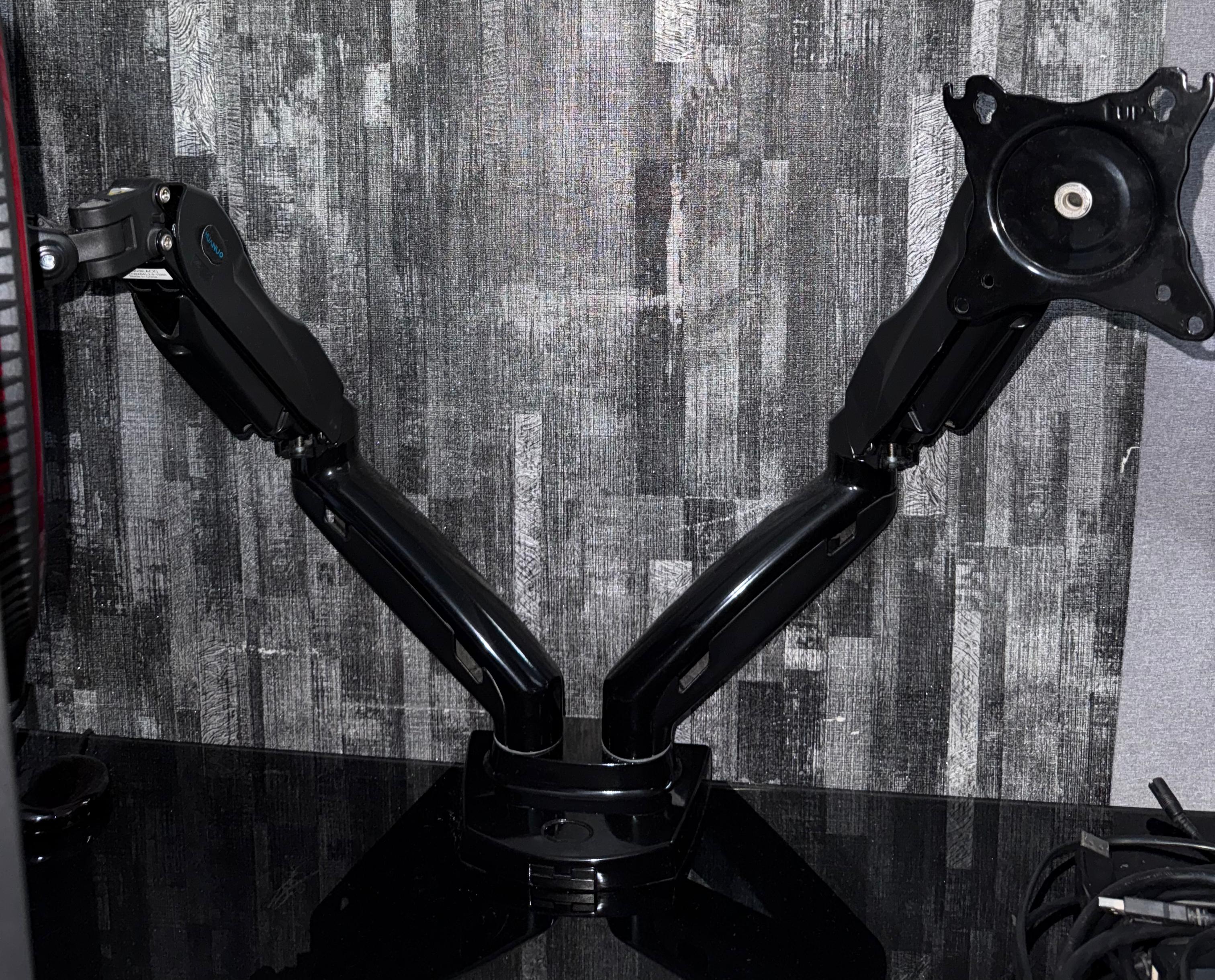 accesorios para electronica - Soporte de monitor doble para pantallas de 17 a 27 2