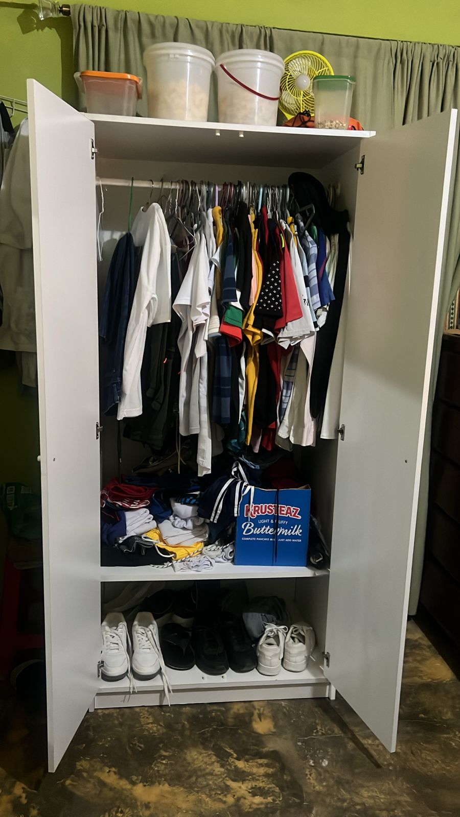 muebles y colchones - Armario blanco de IKEA Kleppstad 