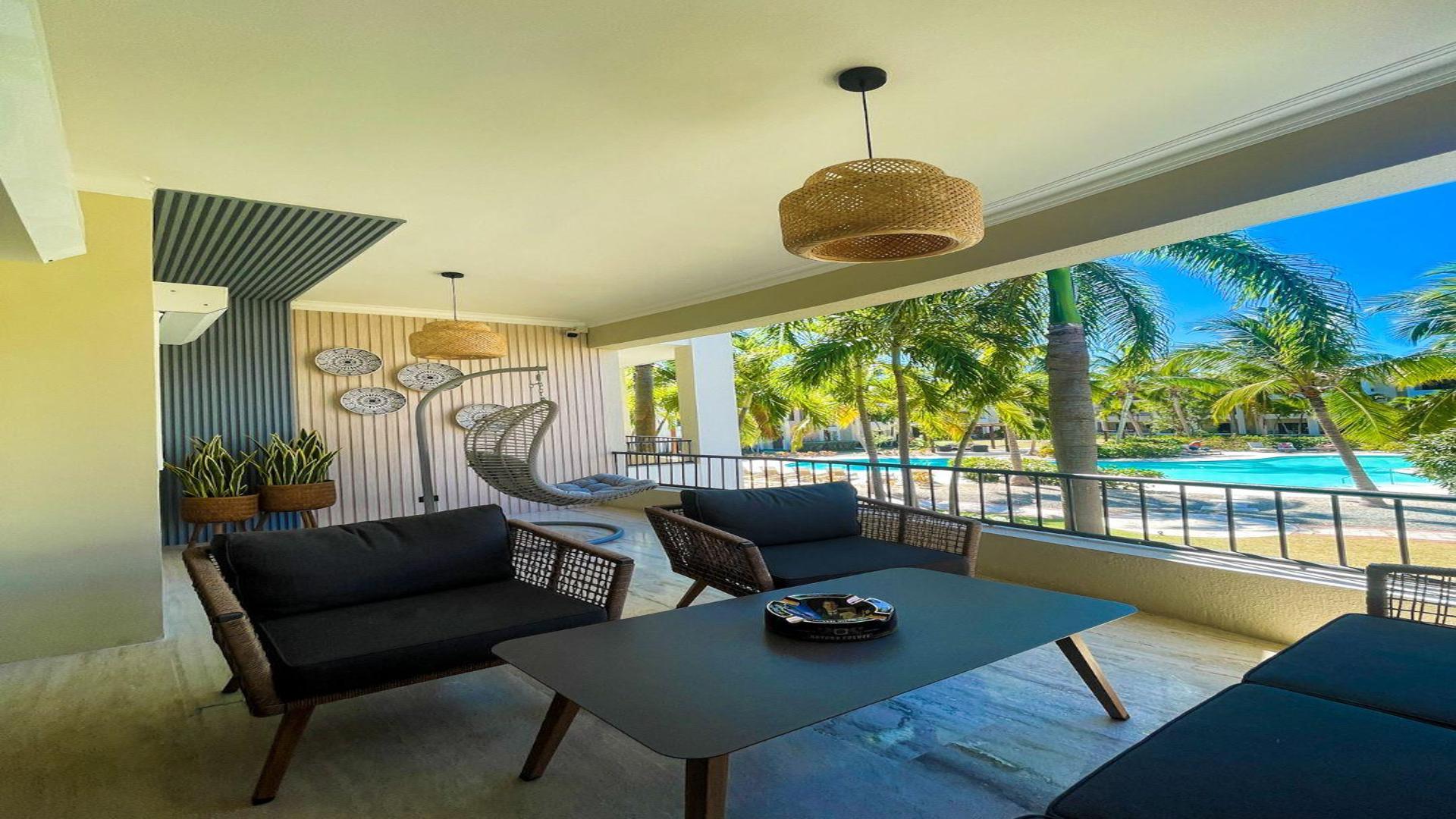 apartamentos - Apartamento Amueblado en Venta en Proyecto Aquamar en Bávaro, Punta Cana