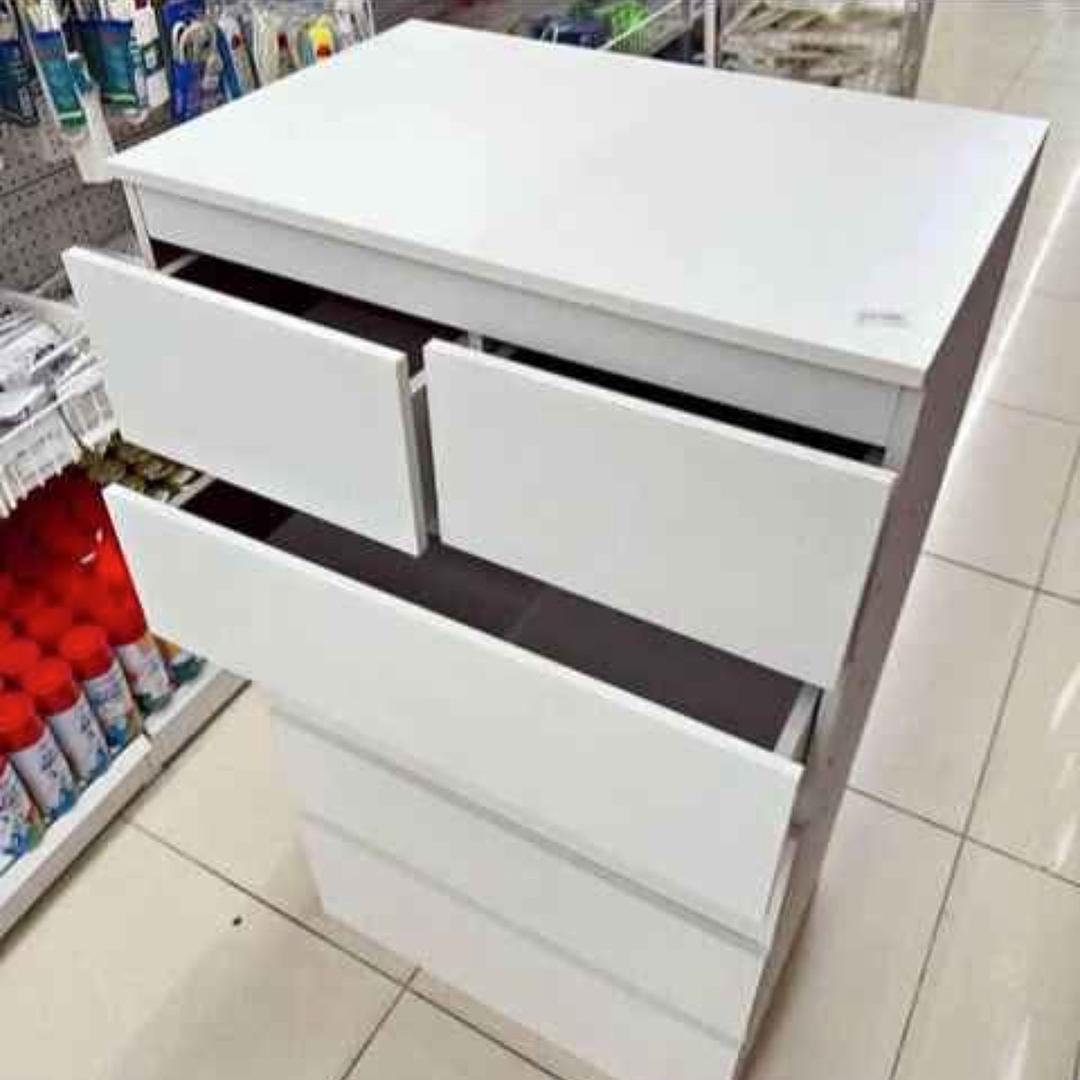 muebles y colchones - gavetero color blanco  0