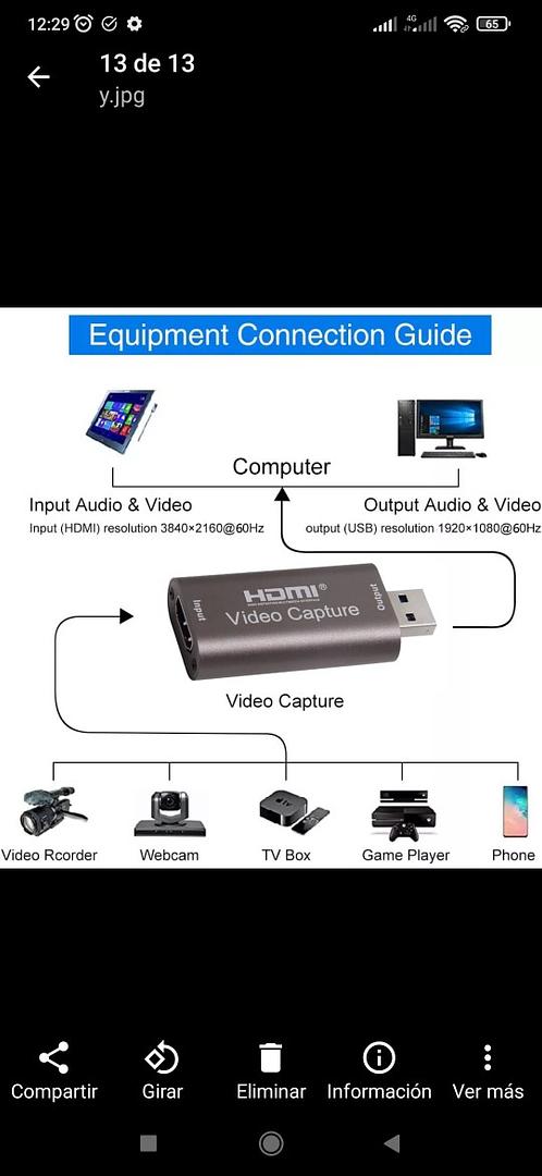 accesorios para electronica - Capturadora de vídeo HDMI a USB 3.0. 6