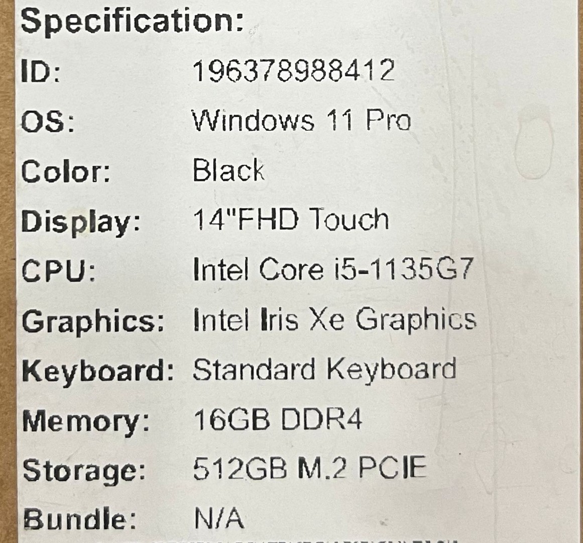 computadoras y laptops - LENOVO THINKPAD TOUCH SCREEN 14"/16GB RAM/512GB SSD/IntelCore i5-11VA/  NUEVA 3