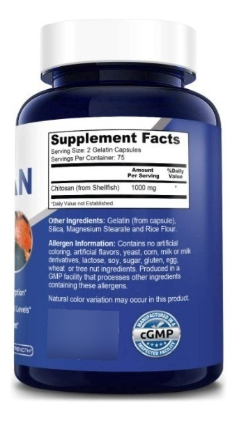 Salud y Equipamiento Médico - Chitosan 1000 Mg - 150 Uds 1