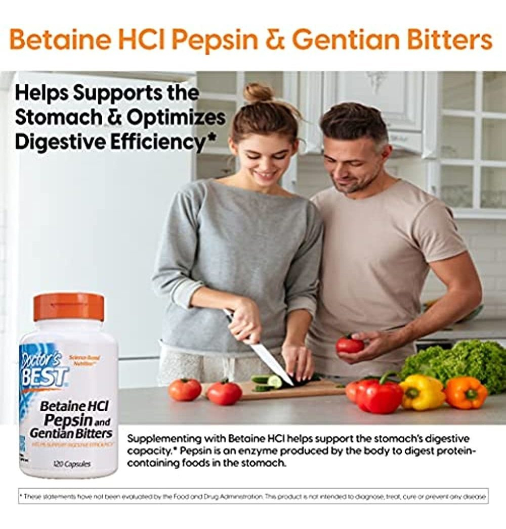 Salud y Equipamiento Médico - Complemento Digestivo Doctor.s Best Betaine Hci 120 Capsulas 1