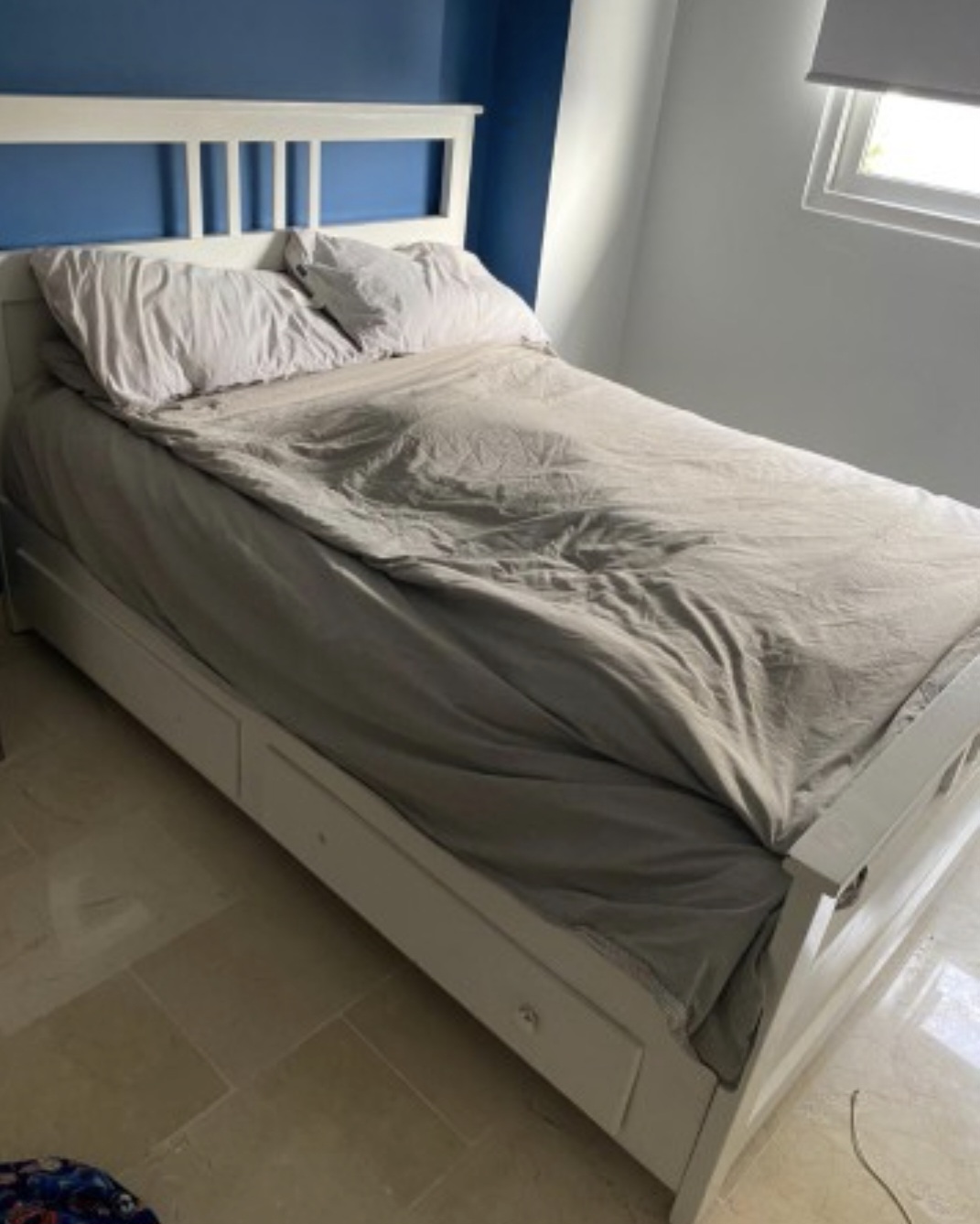 muebles y colchones - Basé de cama tamaño ful 54x74 madera pino tratado  0