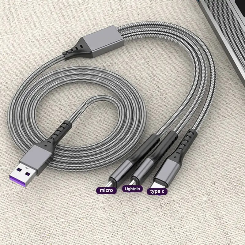 accesorios para electronica - Cable de Carga y Sincronización 3 en 1 - Alta Velo 1