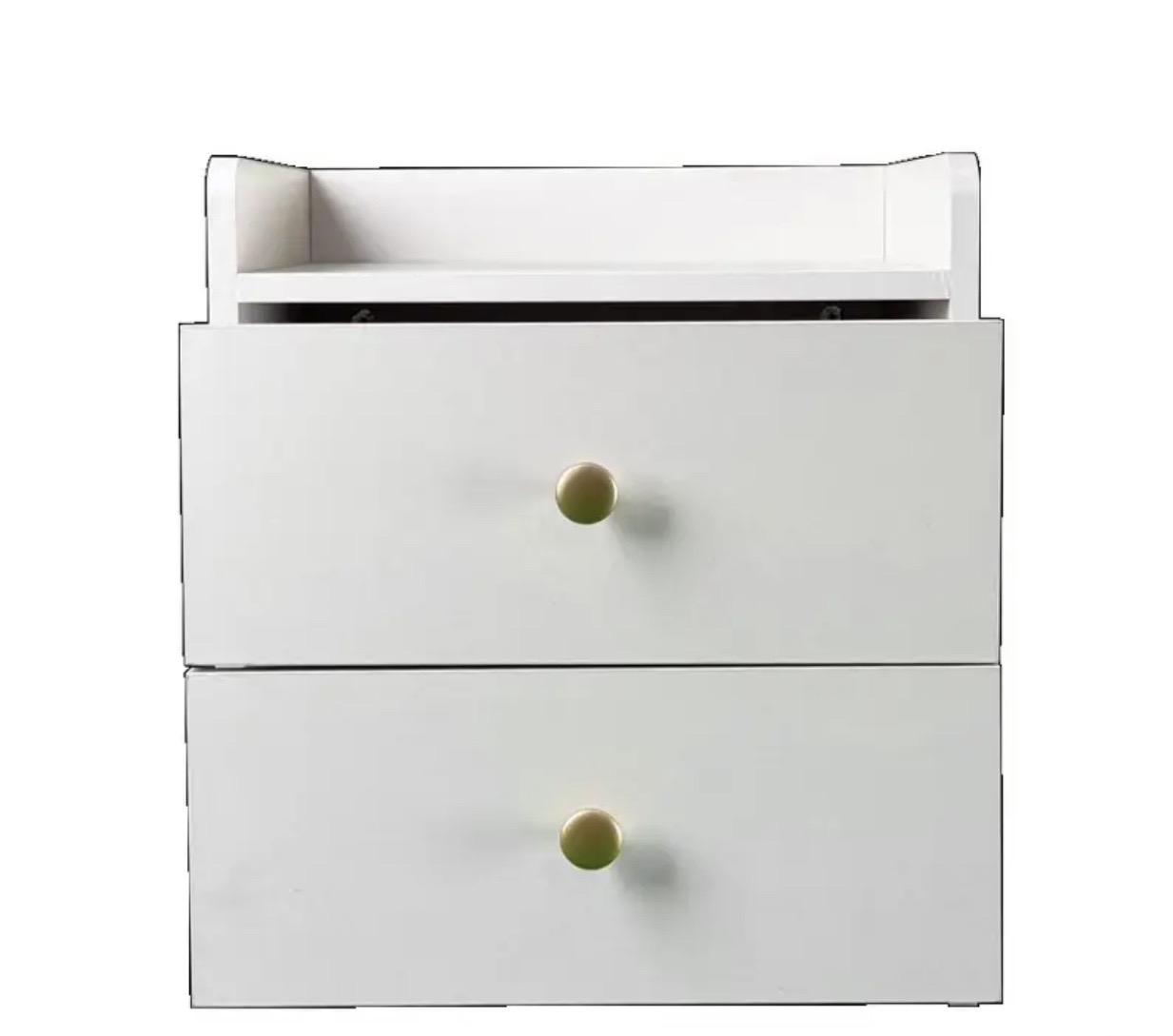 muebles y colchones - mesa de noche blanca, mini armario de dos cajones 

 0