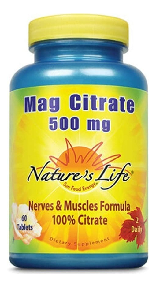 Salud y Equipamiento Médico - Citrato De Magnesio 500mg Natural