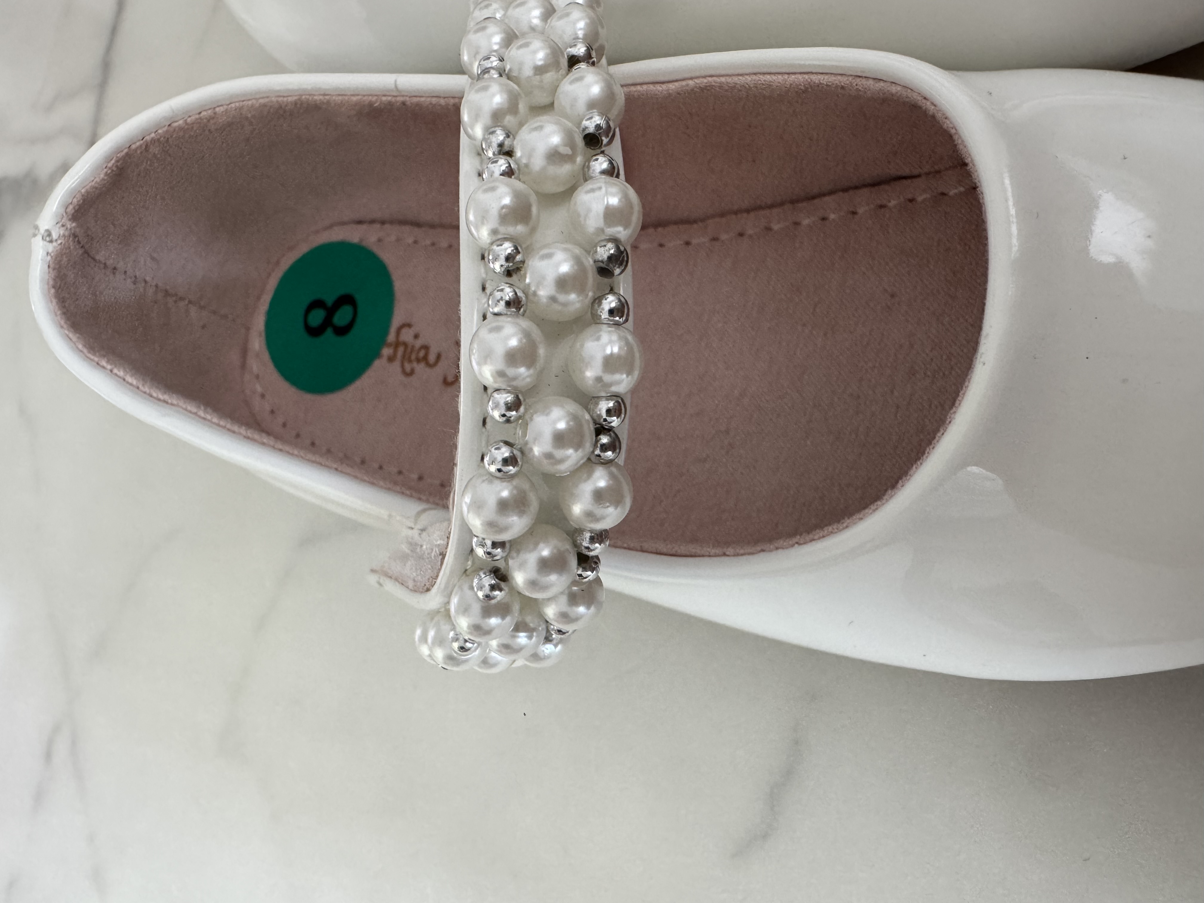 ropa y zapatos - Zapatos elegantes Blanco para Niña – Talla 8 US 1