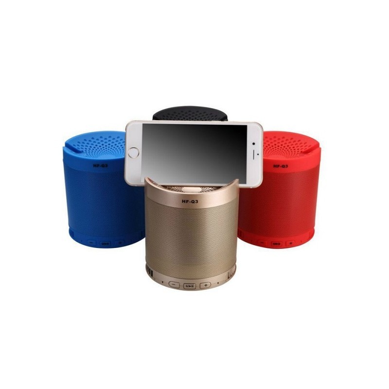 accesorios para electronica - Bocina Altavoz bluetooth con stand para tlf móvil o tablet HFQ3 0