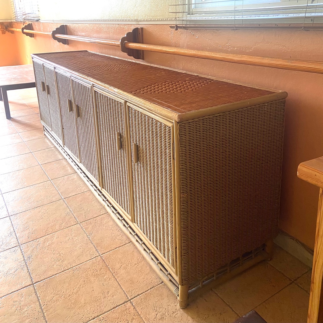 muebles y colchones - Mueble estante en mimbre 3