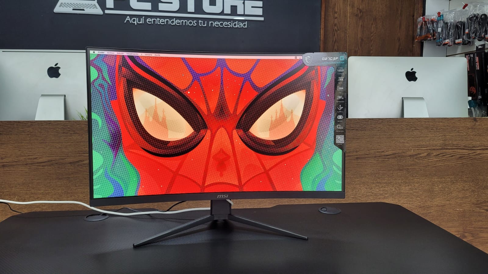 computadoras y laptops - Monitor Curvo Msi , 180Hz , 1ms , 27 Plg, FHD 1080P