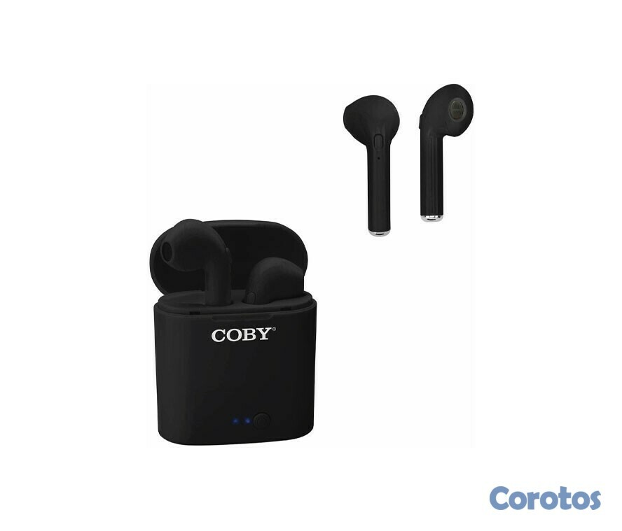 accesorios para electronica - AUDIFONO CON MICROFONO COBY EARPODS BLUETOOTH, NEGRO