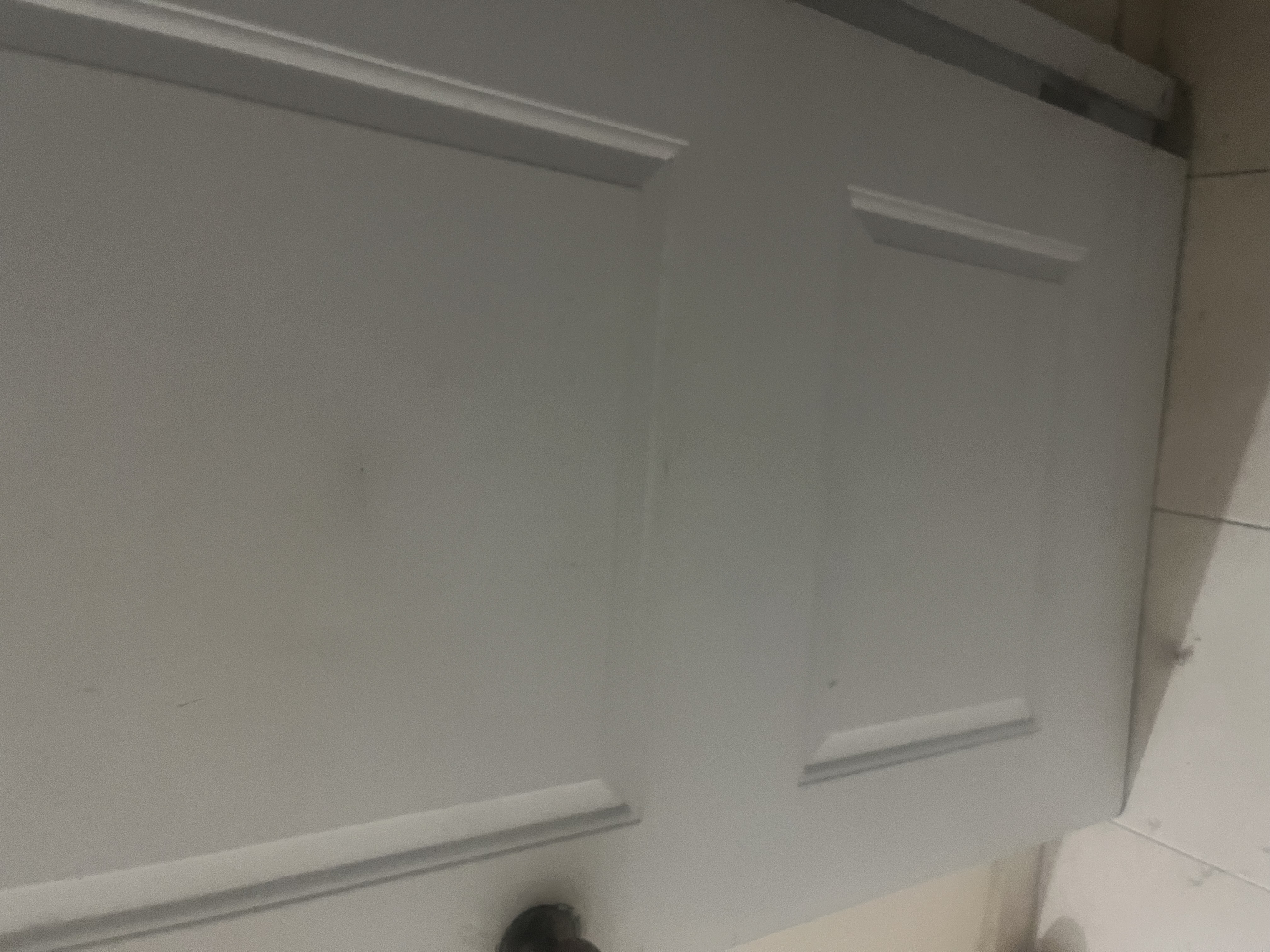 decoración y accesorios - Puerta de metal blanco