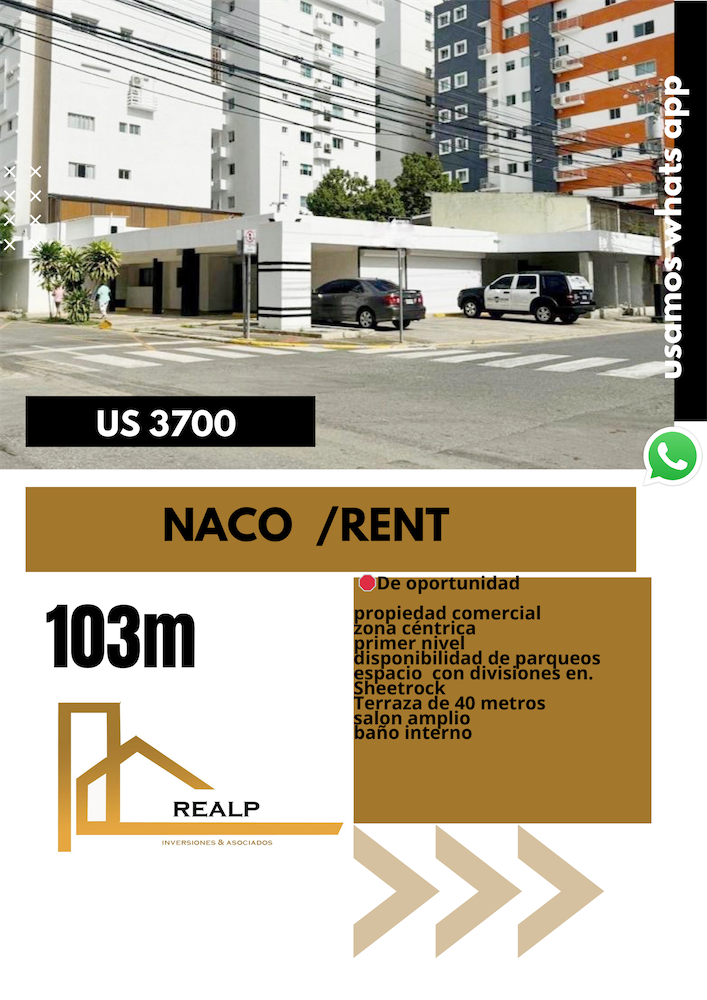 oficinas y locales comerciales - Locales en naco primer nivel  0