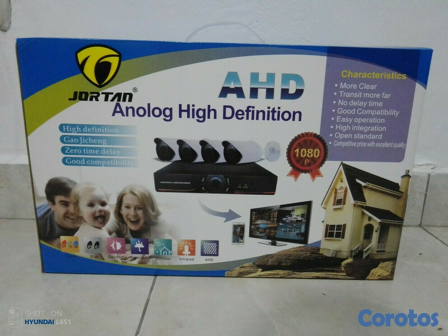 camaras y audio - Kit de 4 camaras de seguridad CCTV analogas AHD 1080p 2