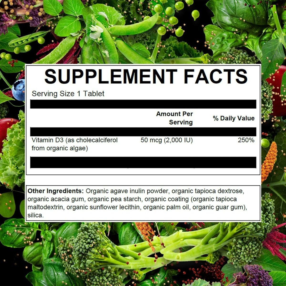 Salud y Equipamiento Médico - Vitamina D3 2000 Iu Plantfusion - Unidad 1