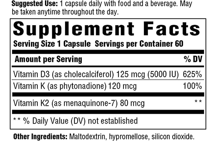 Salud y Equipamiento Médico - Vitamina D3 125 Mcg Megafood 1