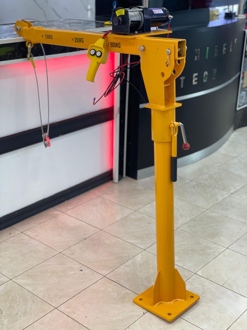 equipos profesionales - Grua montacargas electrica giratoria de 3000lbs 9
