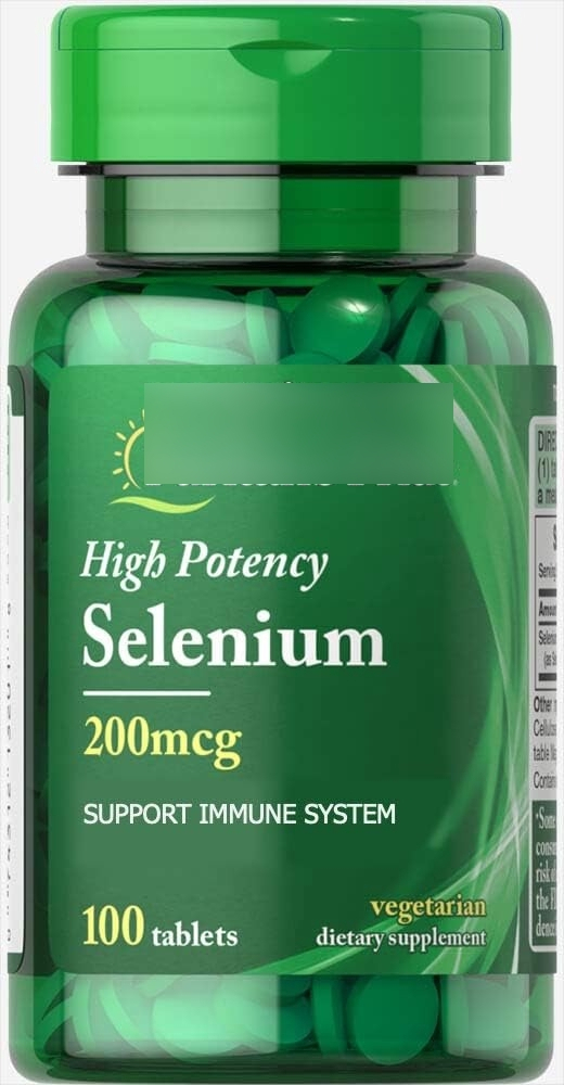 Salud y Equipamiento Médico - Puritans Pride Selenium 200 Mcg Tabletas, 100 Unidades