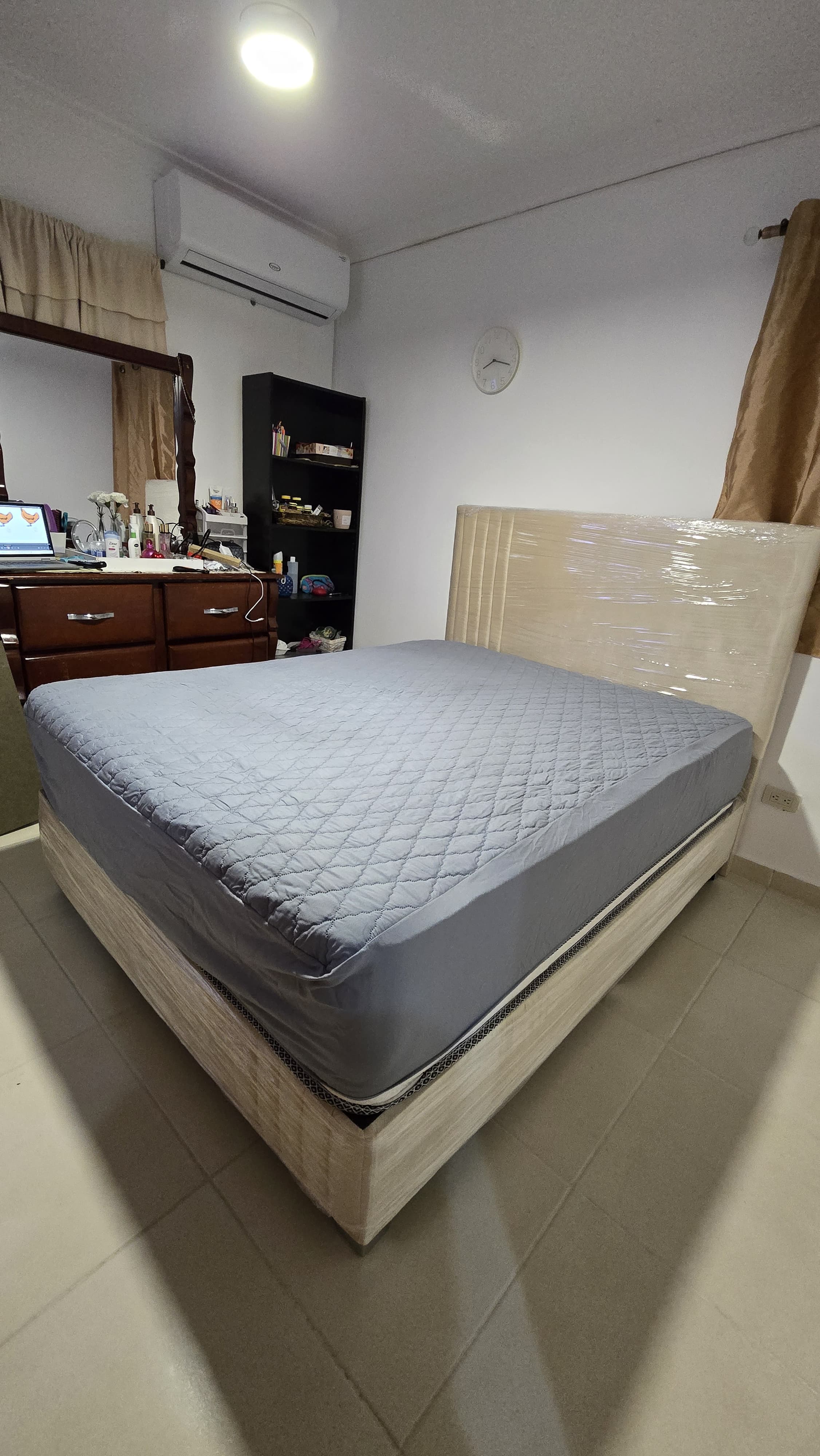 muebles y colchones - base de cama con espaldar 54 o 60  0