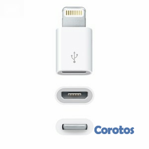 accesorios para electronica - Adaptador de micro USB V8 a conector lightning iPhone
 4