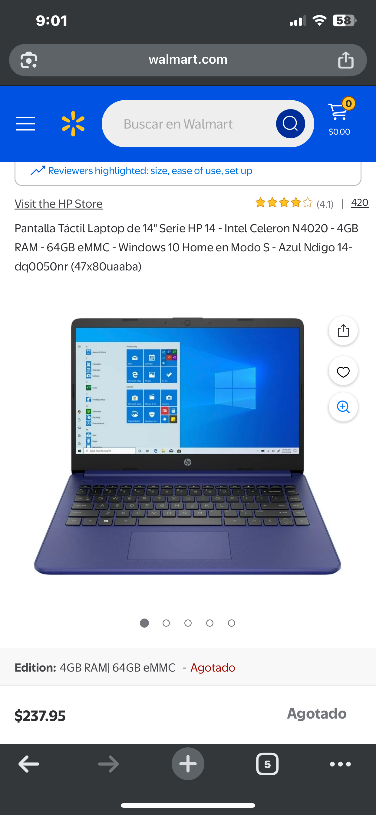 computadoras y laptops - 📚💻 HP 14” Touch — Ideal para Estudiar, Trabajar  7