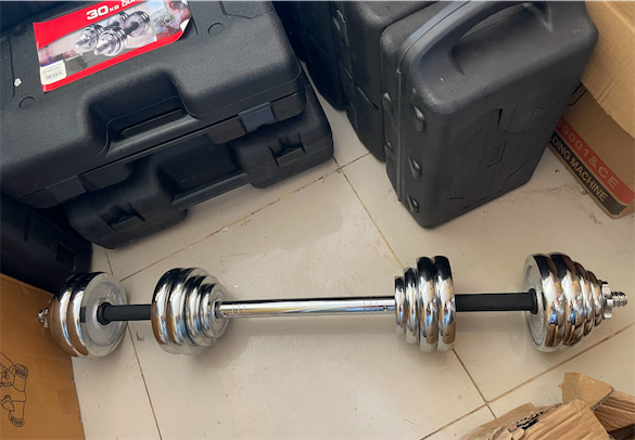 deportes - Kit de mancuernas con barra extensora OFERTA 0