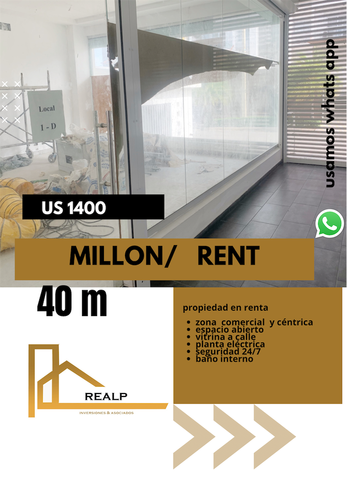 oficinas y locales comerciales - Local en el millon 0