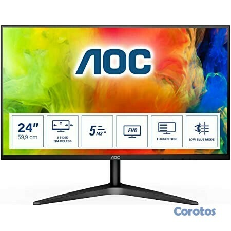 computadoras y laptops - MONITOR AOC 24 PULGADAS  LED-BACKLIT LCD MONITOR / TFT ACTIVE MATRIX,FULL HD 