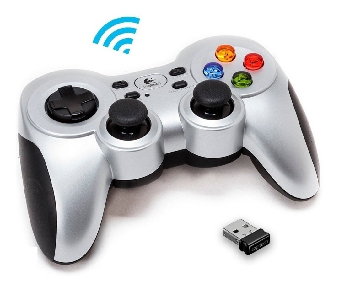 computadoras y laptops - GAMEPAD LOGITECH F710 2.4 GHZ WIRELESS, VIBRATION ON/OFF BUTTON, 2 AA BATTERIES. 2