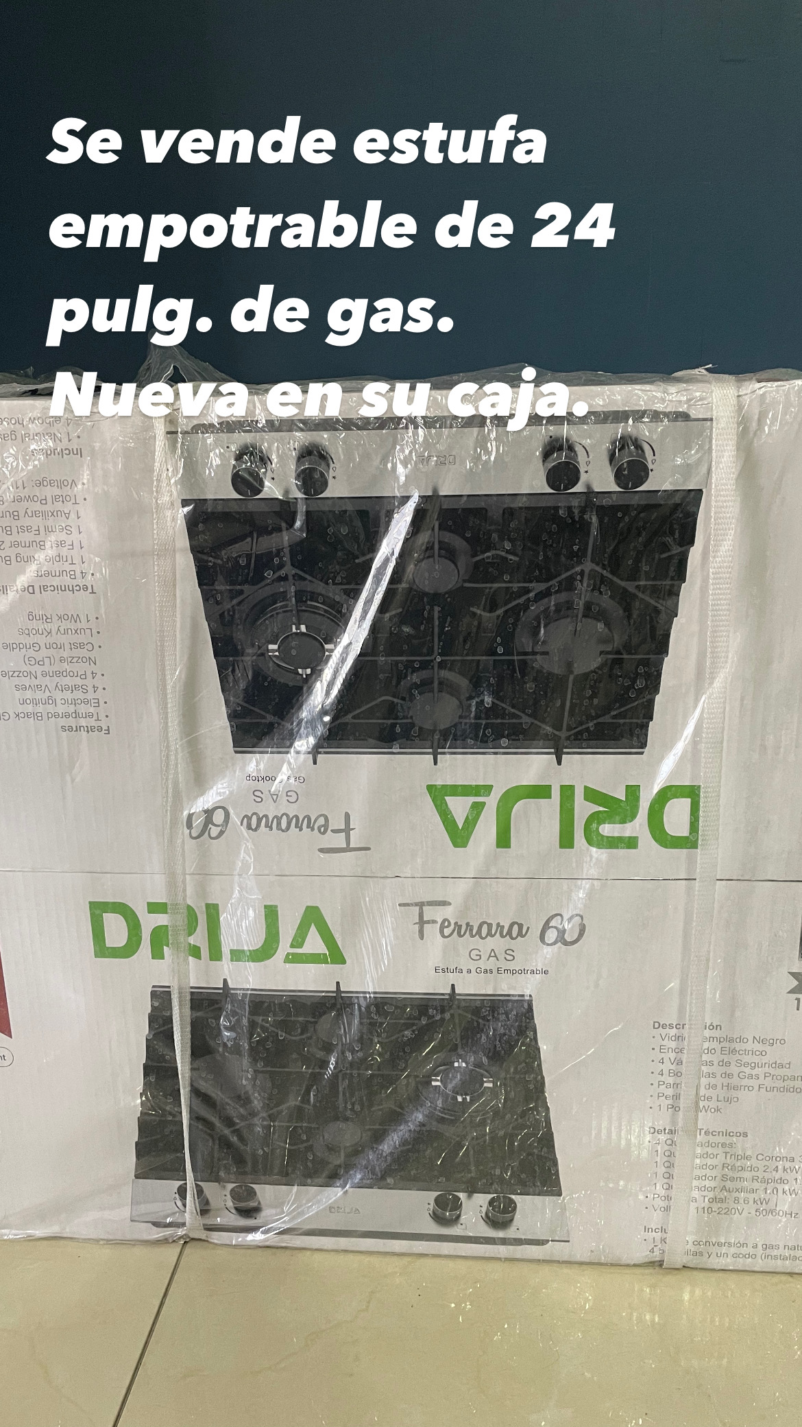 electrodomesticos - Estufa a gas empotrable 1