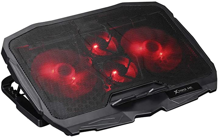 computadoras y laptops - BASE CON ABANICOS DE ENFRIAMIENTO (VENTILADOR) PARA LAPTOP GAMING XTRIKE ME 2