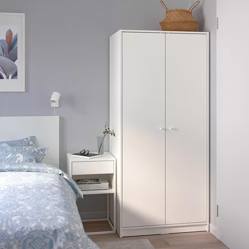 muebles y colchones - Armario blanco de IKEA Kleppstad  2