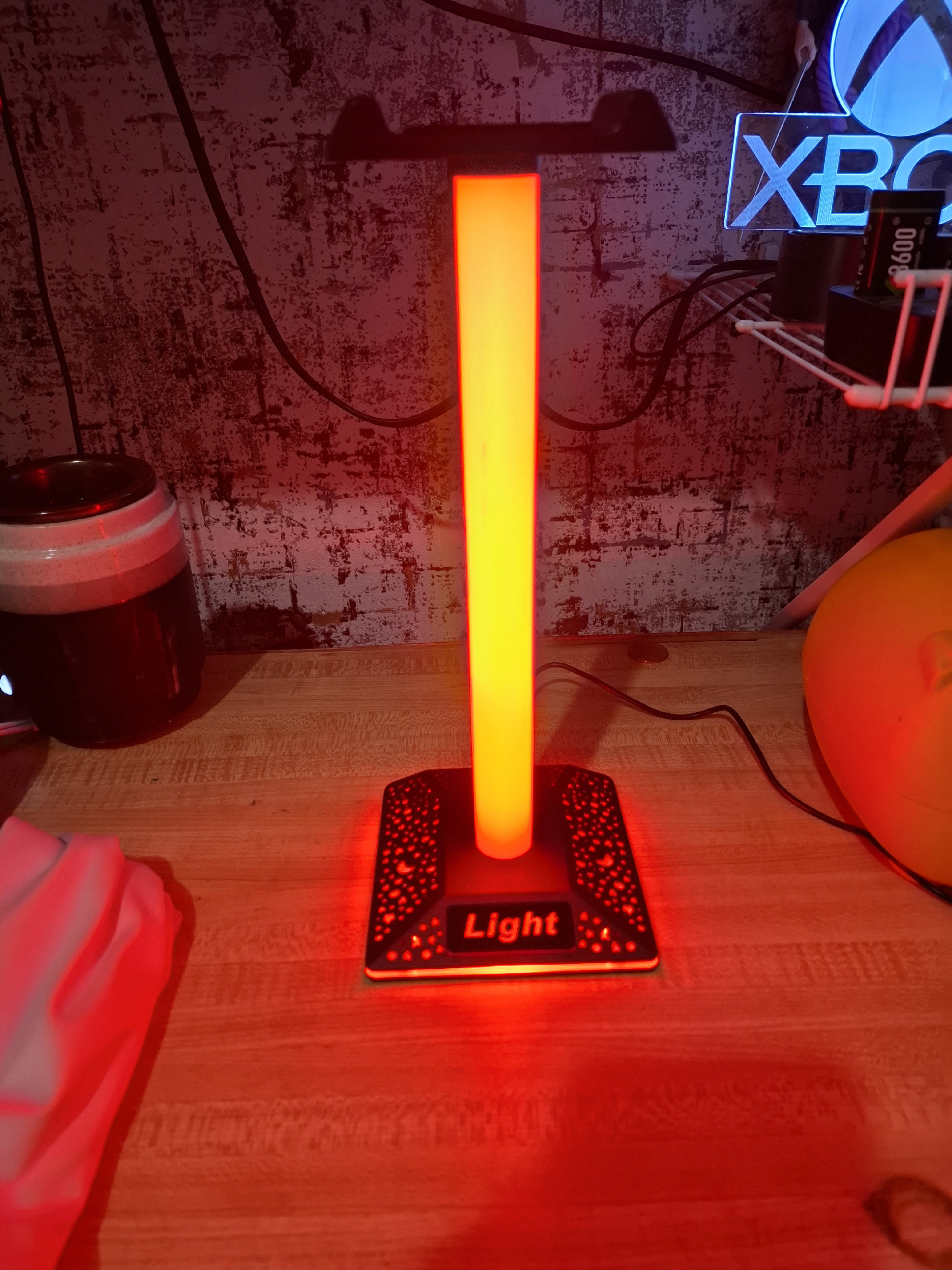 consolas y videojuegos - base para audifonos gamer led multicolor  1