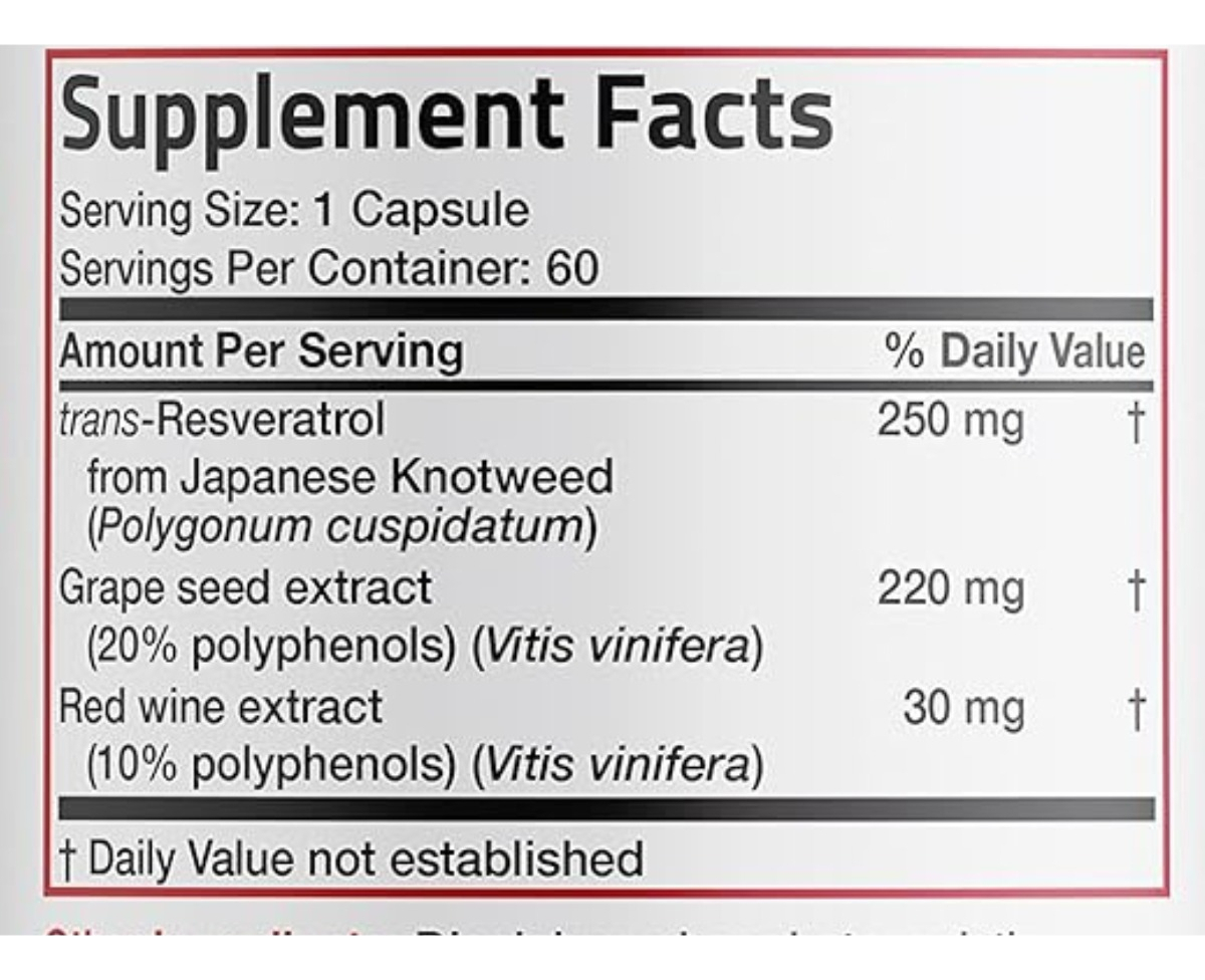 Salud y Equipamiento Médico - Resveratrol Complex 500mg 1