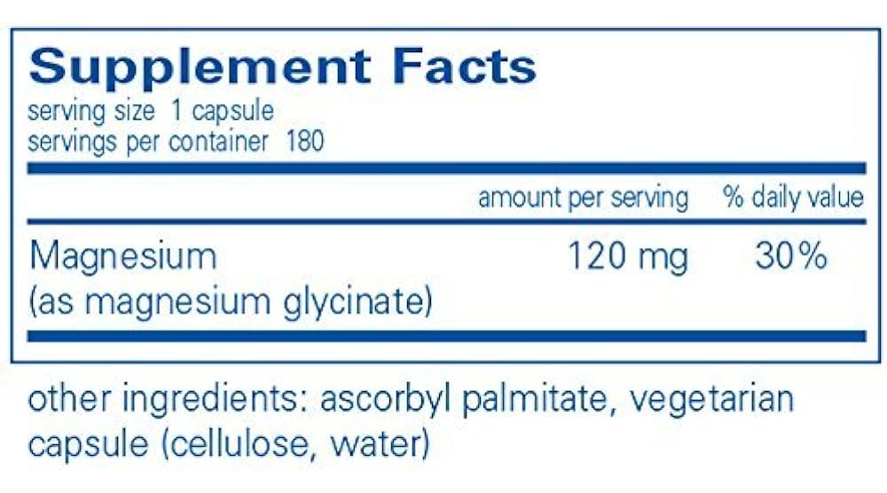 Salud y Equipamiento Médico - Pure Encapsulations - Magnesio (glicinato) - Compatible Con 1