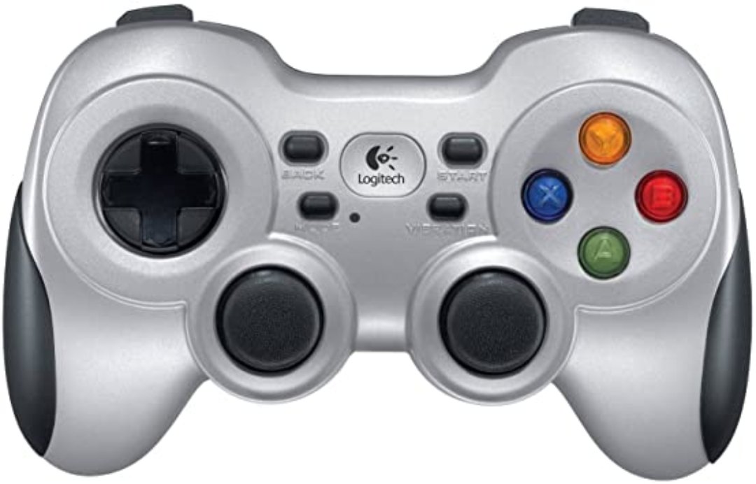 computadoras y laptops - GAMEPAD LOGITECH F710 2.4 GHZ WIRELESS, VIBRATION ON/OFF BUTTON, 2 AA BATTERIES. 3