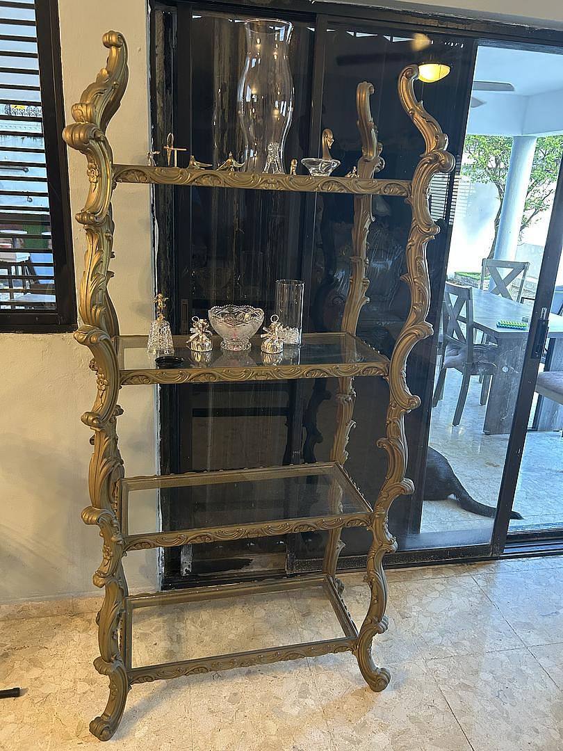 arte y antigüedades - Entante Antiguo con crystal en buena condiciones 0