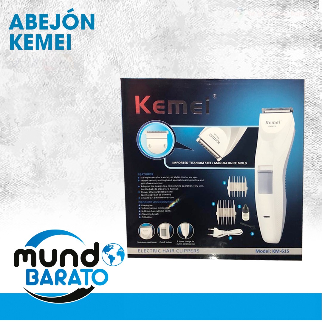 salud y belleza - Abejon KEMEI Maquina de Recortar + 4 peines Recargable 2