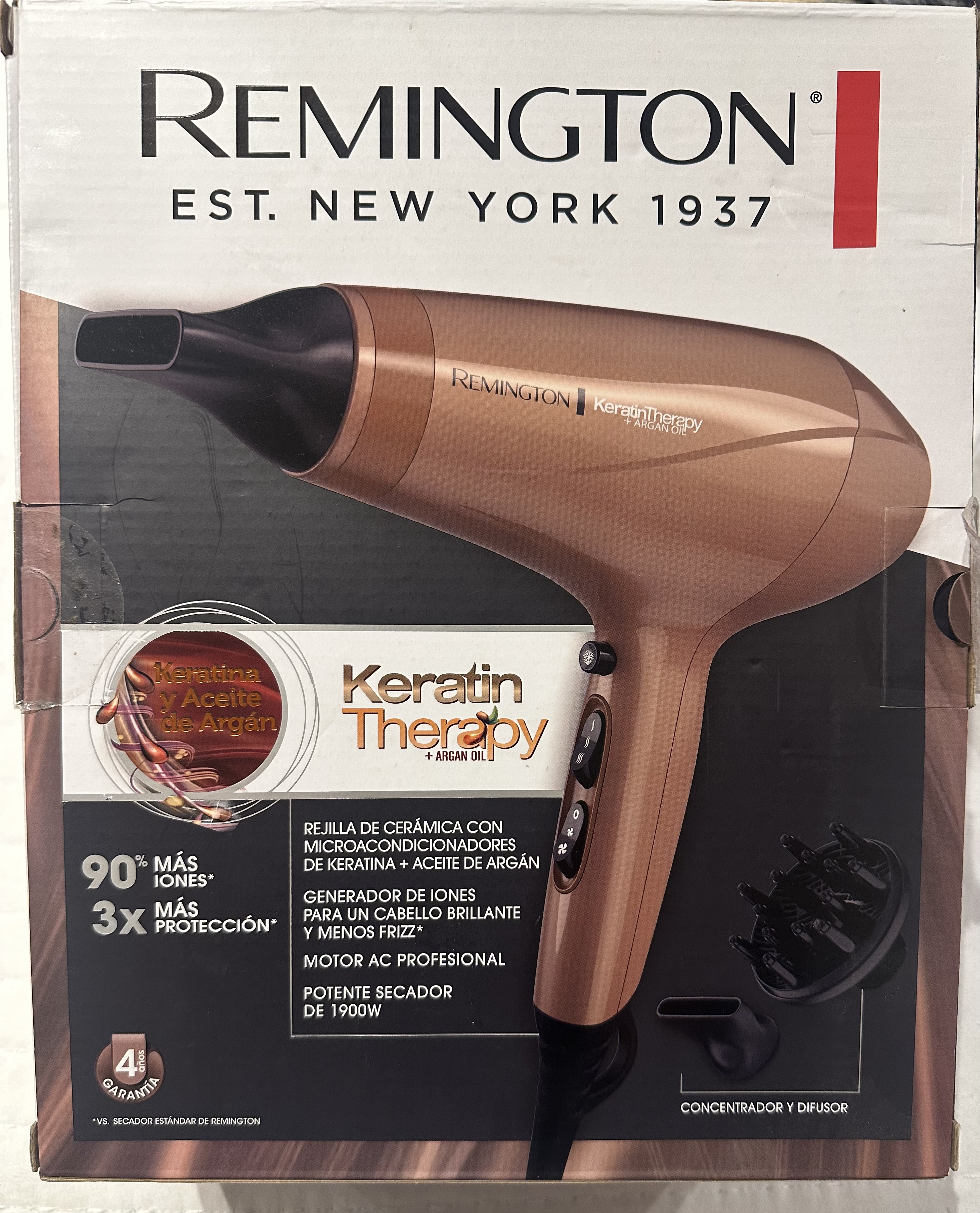 salud y belleza - Blower nuevo Remington Keratin Therapy 0