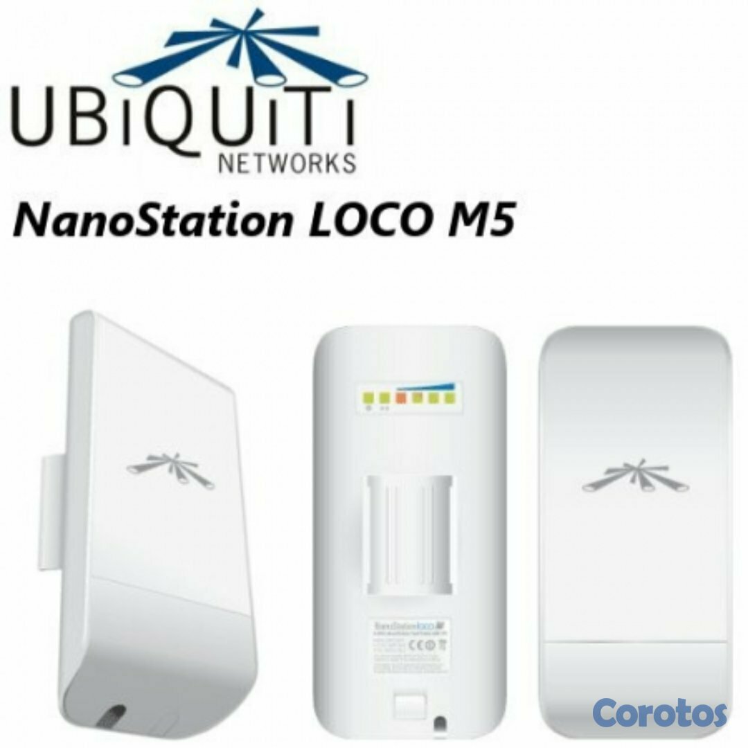 computadoras y laptops - ACCESS POINT UBIQUITI NANOSTATION LOCO M5 AIRMAX INDOOR OUTDOOR 5.8GHZ 150+ MBPS