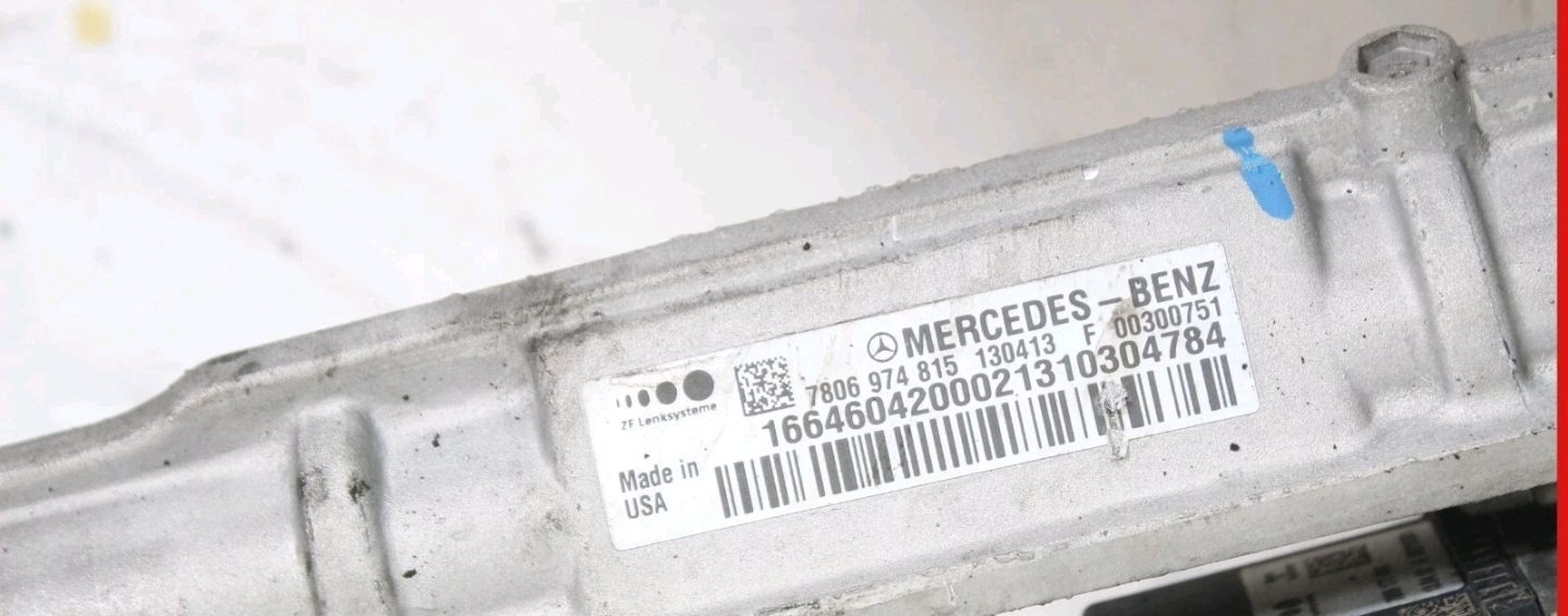 repuestos - Cremallera Dirección asistida eléctrica y piñón OEM Mercedes Benz W166 X166 GL45 0