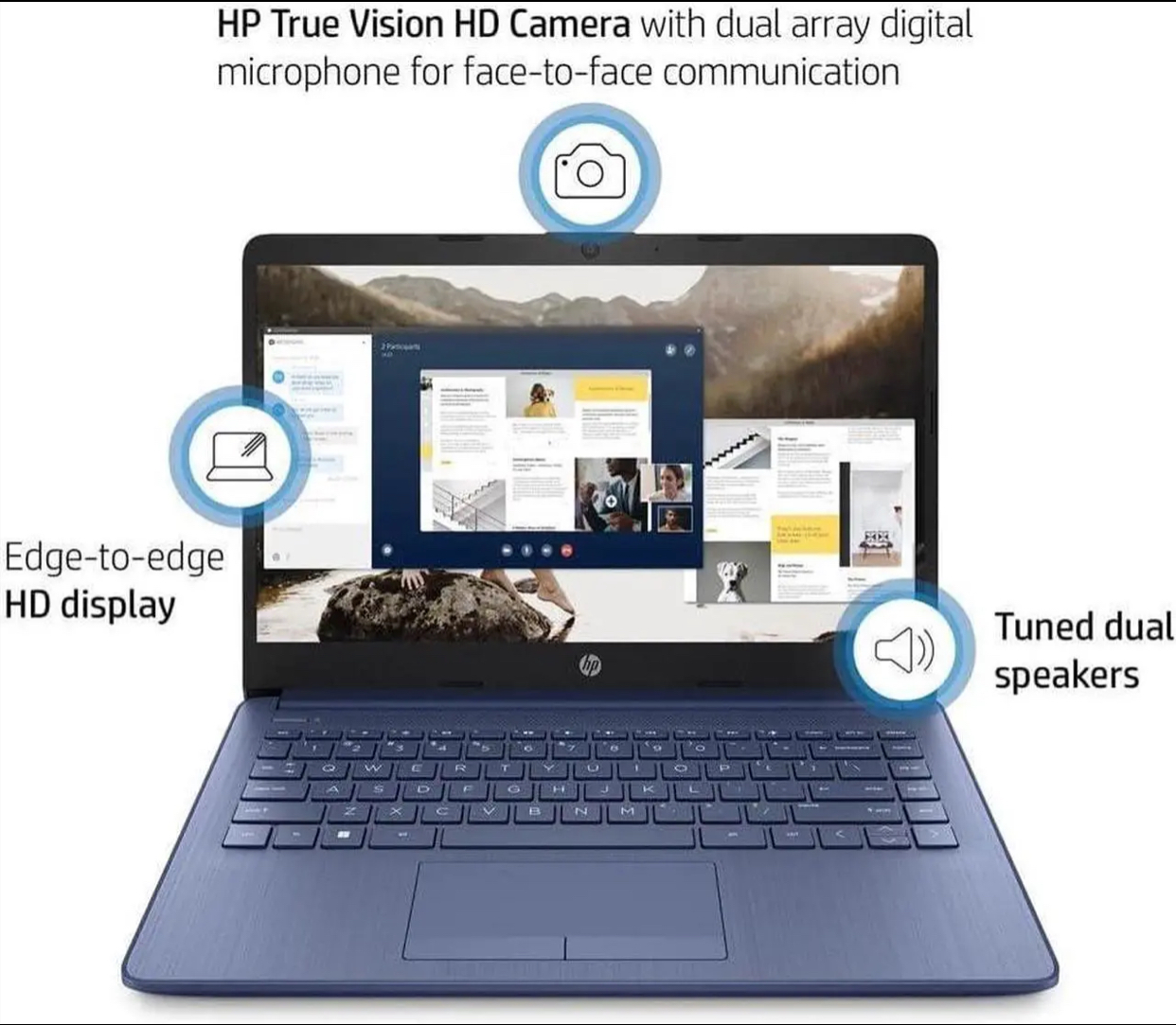computadoras y laptops - 📚💻 HP 14” Touch — Ideal para Estudiar, Trabajar  5