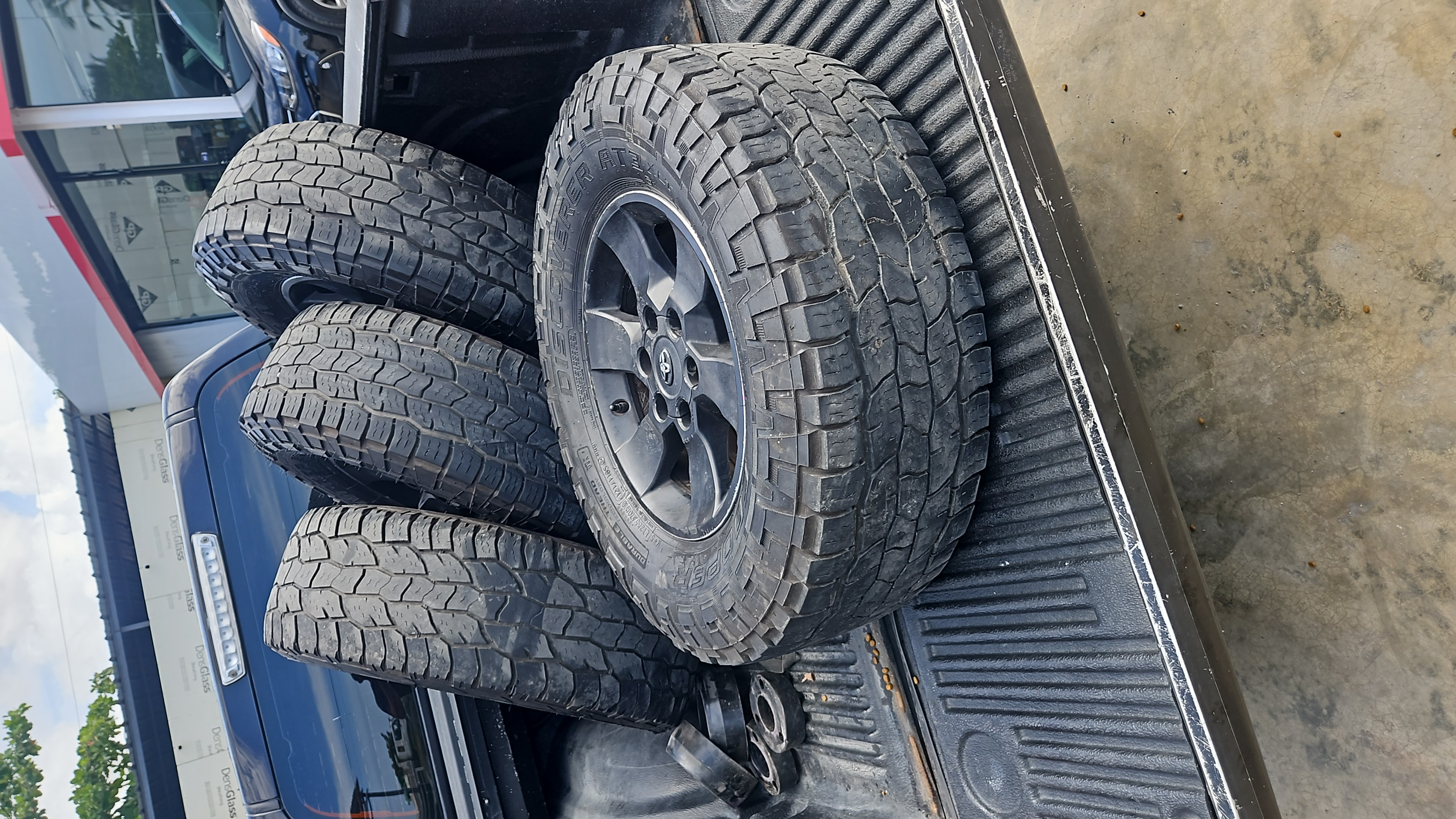 accesorios para vehiculos - juego de aros con su gomas cooper 285 -70 r 17 0