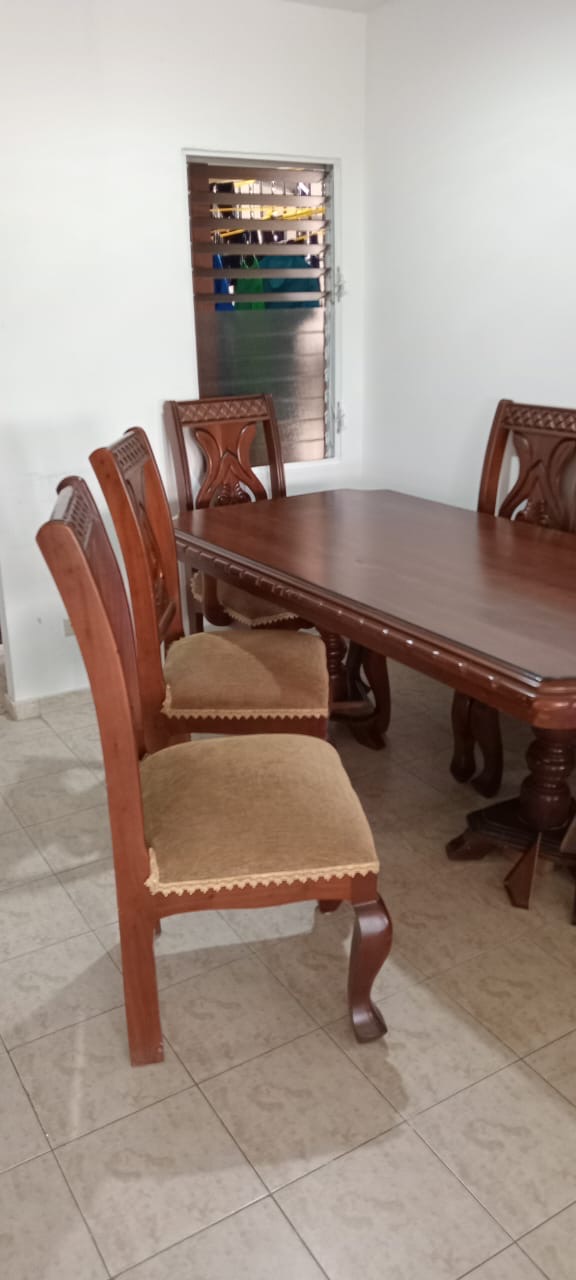 muebles y colchones - Comedor 6 sillas en Caoba 2