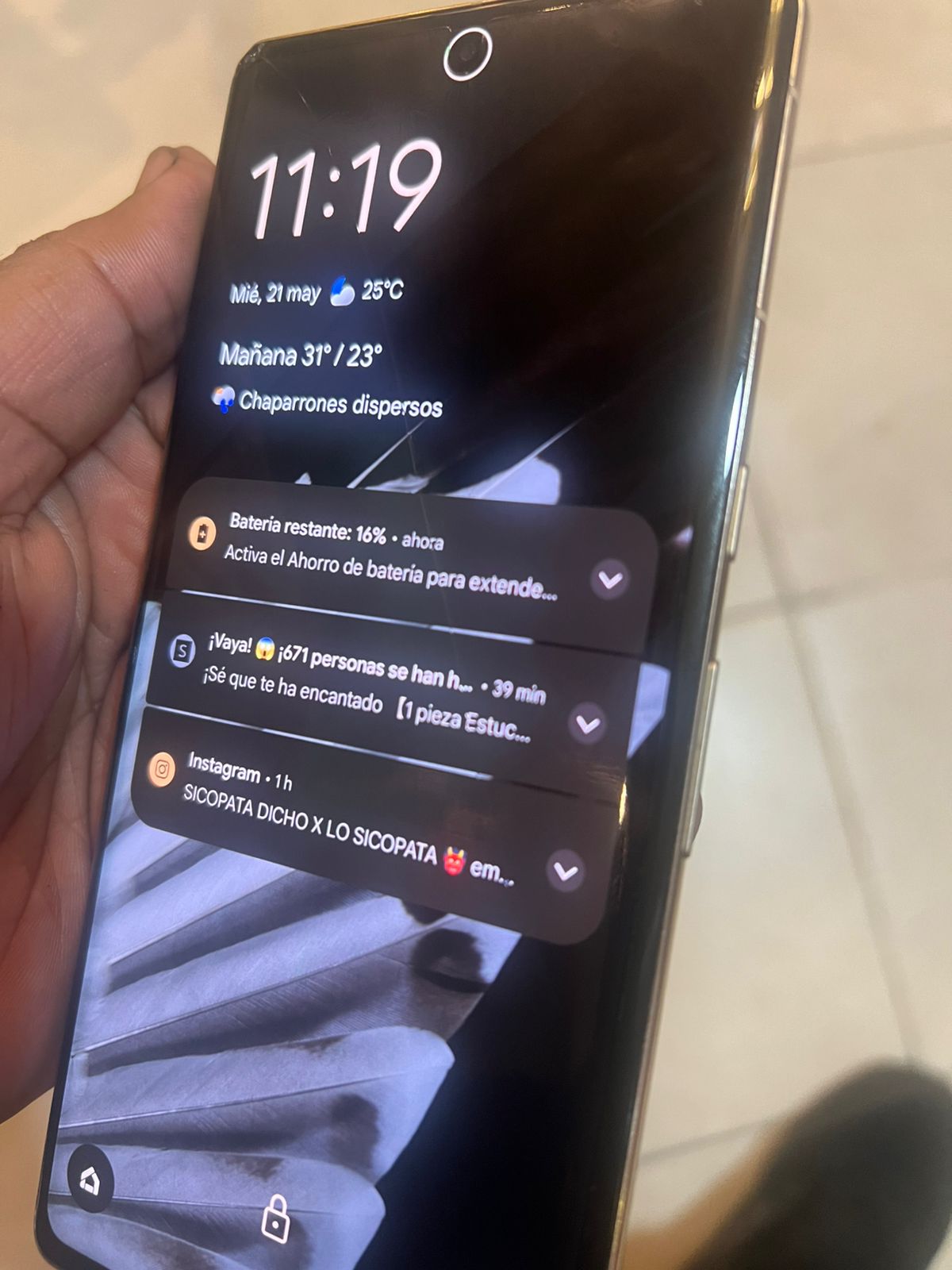 celulares y tabletas - Google pixel 7 pro factory 128gb 12 ram pantalla crack 0